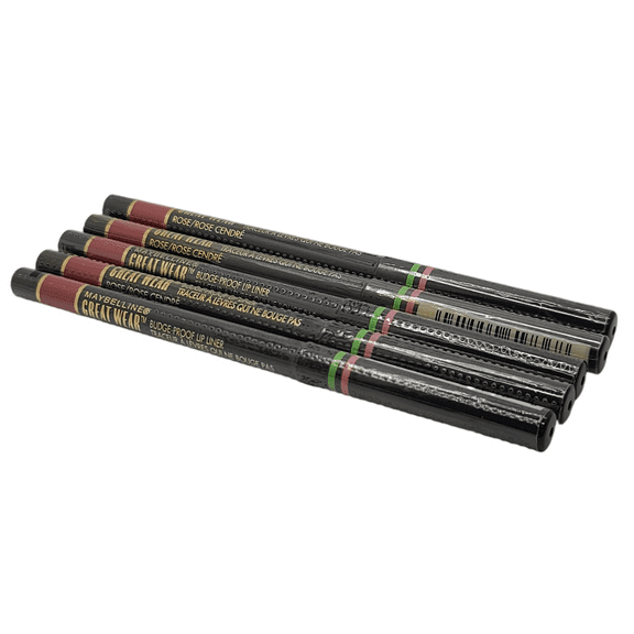 5 Pack Maybelline Great Wear Budge Proof Lip Liner Pink Rose