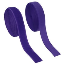 Uxcell Sew on Hook and Loop Tape, 1 Inch Width Non-Adhesive Back Nylon Fastener Strips 5 Yards - Purple