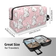 thumbnail image 4 of Goofa Cute Rabbit Printed Toiletry Bag with Handle,Large Capacity Travel Makeup Cosmetic Bag for Women, Carry on Airport Airline Compliant Bag, 4 of 9