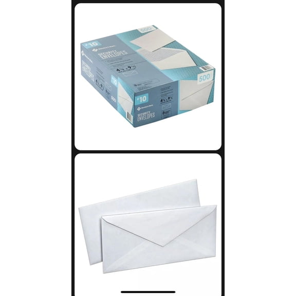 ✔️Member's Mark Security Envelope #10 (500 ct.)