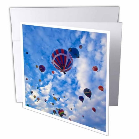 3dRose, USA, Albuquerque. International Balloon Fiesta., 1 Greeting Card with envelope