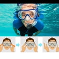 thumbnail image 3 of Silicone Swimming Goggles Anti-fog Scratch-resistant Adjustable One-piece Snorkeling Diving Glasses, 3 of 3