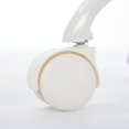 thumbnail image 4 of Furniture Office Chair,  Artificial Rabbit Hair Makeup Vanity Chair Chair, 360 Comfy Swivel Armless Chair with Wheels, Modern Height Adjustable Cute Vanity Chair for Living Room Small Spaces Ivory, 4 of 8