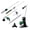 Dark Green, variant on 10 in 1 Multi-Functional Trimming Tool 52cc 2-Cycle Gas Garden Tool System with Pole Saw Hedge Trimmer Grass Trimmer Brush Cutter EPA Compliant Orange Plastic