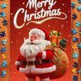 thumbnail image 1 of Seyotauo Christmas Puzzle 130 Piece Puzzles for All Ages, 130 Piece Puzzle Santa Claus Puzzle 130 Pieces Puzzles for Adults Christmas Puzzle Santa's House for All Ages Brain Teaser, 1 of 8