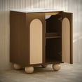 thumbnail image 5 of Plaisir II 24" Freestanding Bathroom Vanity in Brown Oak with 3-Hole Centerset Sink Top, 5 of 5