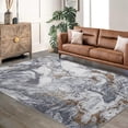 thumbnail image 4 of Boho Modern Abstract Area Rug 5x7 Machine Washable, Non-Slip Backing, Soft Low Pile Faux Wool Carpet for Living Room, Bedroom, Dining Room, 4 of 9
