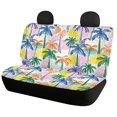 thumbnail image 2 of Uourmeti Colorful Palm Tree Pattern Car Seat Covers Full Set Breathable Automotive Seat Covers Full Set Easy to Install Washable Durable Fit for Trucks Cars, 2 of 10