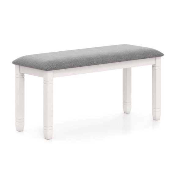 FASCK Upholstered Bedroom Bench with Padded Seat & Solid Wood Legs, Modern End of Bed Bench for Living Room, Entryway, Upholstered Stool, 40 Inch