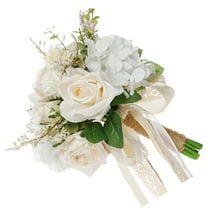 RENACLIPY Artificial Bridal Bouquet Multi Color Elegant Wedding Flower Arrangement for Bride and Table Decoration