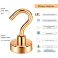 thumbnail image 6 of Magnetic Hooks, Heavy Duty Earth Magnets with Hook for Refrigerator, Extra Strong Cruise Hook for Hanging, Magnetic Hanger for Cabins, Grill, 6 of 7