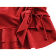 thumbnail image 6 of Firpearl Women's Swim Skirt Ruffled Bikini Bottoms Drawstring Swimsuit Bottom, 6 of 7