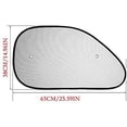 thumbnail image 3 of 4Pcs Universal Size 25.59X14.96 Inch Car Sun Shade for Side Window with Suction Cups for Baby Kids and Pets, 3 of 8