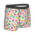 thumbnail image 4 of Uemuo Tulips Flowers Pattern Men's Boxer Briefs,Trunk Anti-Chafing,Comfortable, Durable, and Stylish Underwear-, 4 of 9