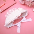 thumbnail image 2 of EeaseMX Adorable gorro de encaje para bebé, hermoso gorro de princesa para bebé de 0 a 2 años (blanco), talla única, 2 of 8