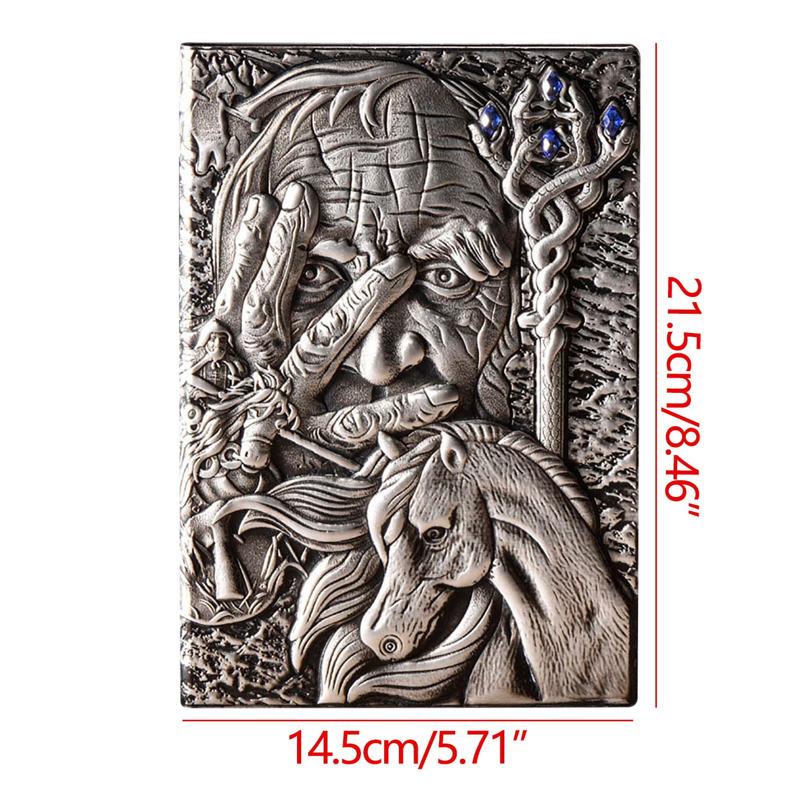 Embossed Magician Notebook European-Style Notepad Three-Dimensional A5 Diary 100 Pages