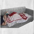 thumbnail image 6 of Alabama Soft Flannel Fleece Blanket, State of Alabama Map on Grungy Radiating Lines Starbust Pattern Background, Cozy Plush for Indoor and Outdoor Use, 50" x 70", Red Pale Pink White, by Ambesonne, 6 of 6