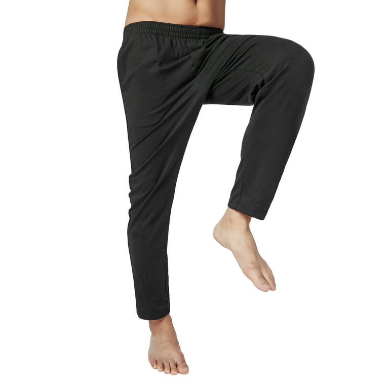 Men's Sleep Pajama Pants Cotton Knit Elastic Waistband Lounge Wear