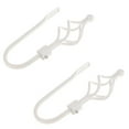 thumbnail image 5 of 2PCS METAL SPIRAL CURTAIN TIE BACK HOOK HOLDBACK HOLD BACKS HOLDER White, 5 of 6