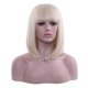 thumbnail image 1 of Rosa Star Short Bob Bob Wigs 12 "Rectas con flequillo plano Peluca sintética Cosplay Cosplay Daily Party Wig for Women (613#) esquí esquí Gafas de esquí, 1 of 5