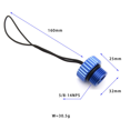 thumbnail image 2 of 2X Couvercle Fileté pour Valve de Réservoir de Plongée sous-Marine 5/8-14NPS Bouchon Anti-Poussière Protecteur de Bouchon de Réservoir Bleu, 2 of 2