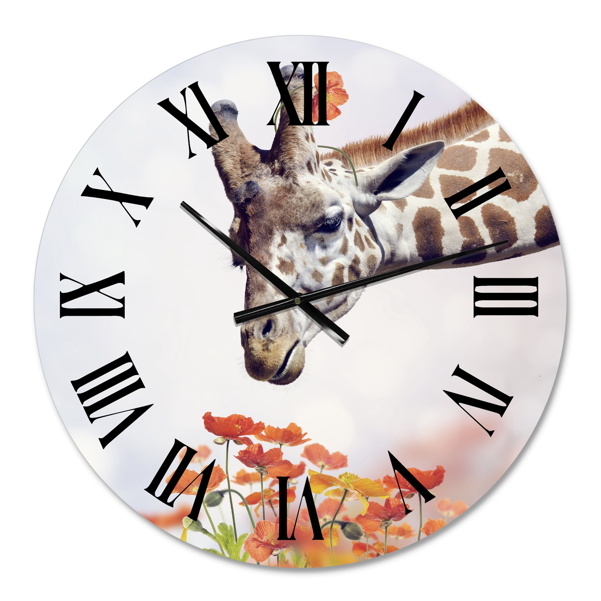 Designart 1 in Quartz Farmhouse Wall Clock