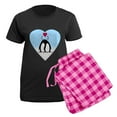 thumbnail image 5 of CafePress - Loving Penguins Women's Dark Pajamas - Women's Short Sleeve Print T-Shirt and Pants Dark Cotton Pajama Set, 5 of 7