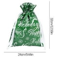 thumbnail image 3 of Bdday S,Reusable Gift Bag New Christmas Gift Bag Drawstring Gift Bag Christmas Aluminum Foil Bag Christmas Gift Bag Christmas Socks for Kids, 3 of 3