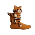 thumbnail image 1 of Calcetines de punto 3D con diseño de animales, cómodos y creativos, para otoño e invierno, regalos de cumpleaños Tigre, 1 of 7