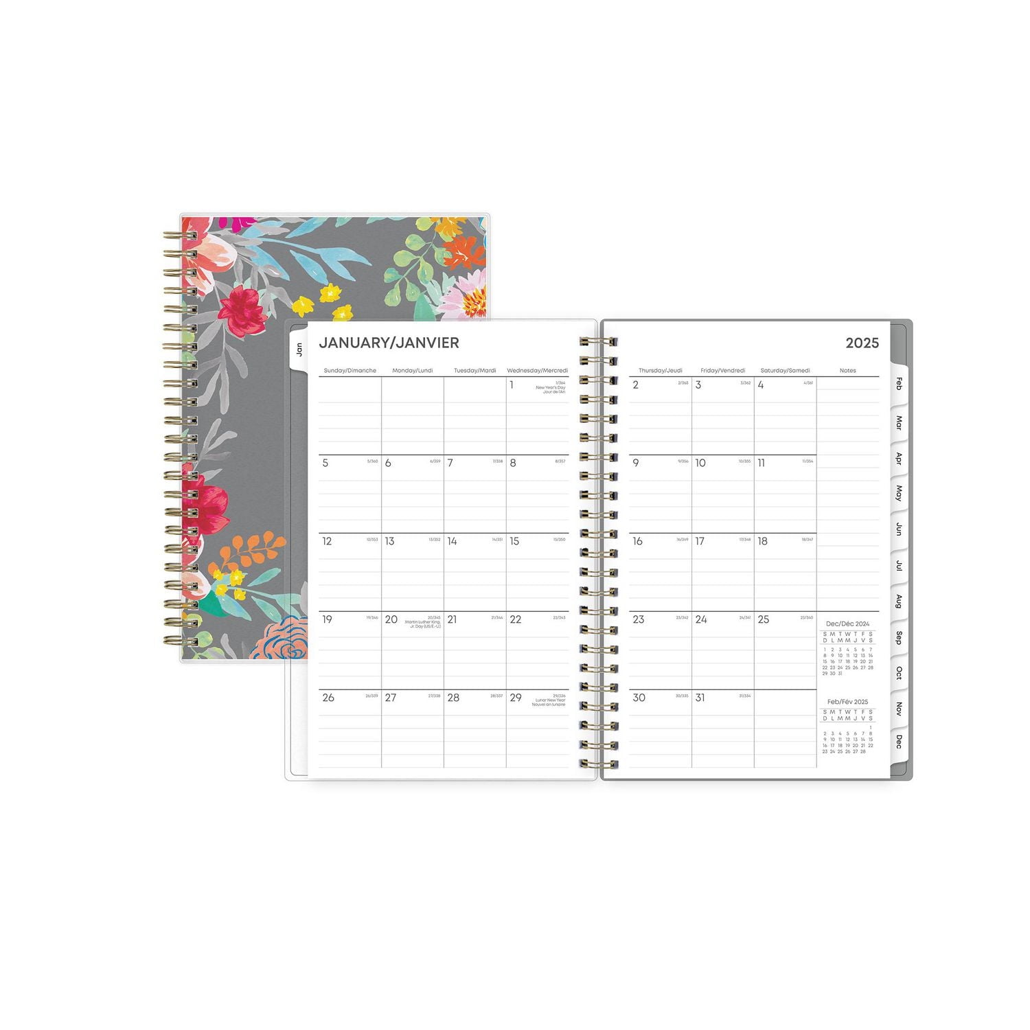 2025 Weekly Monthly Planner, 5 x 8, Blue Sky, Sophie, 5x8 Weekly/Monthly Planner