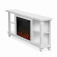thumbnail image 4 of Real Flame Penrose 58" Slim Solid Wood & Glass Electric Fireplace in White, 4 of 11