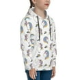 thumbnail image 3 of Goofa Funny Kawaii Unicorns Dancing Pattern Hooded Sweatshirt for Youth Trendy youth sweatshirt Casual Hoodie for Boys and Girls-Large, 3 of 6