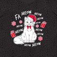 thumbnail image 4 of Inktastic Cat Christmas Music with Santa Hat Women's Plus Size T-Shirt, 4 of 5