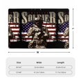 thumbnail image 4 of XMXT Non-Slip Area Rug, American Soldier Print Polyester Rugs for Living Room, 72 x 48 inches Multicolor, 4 of 9