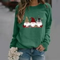 thumbnail image 2 of RKSTN Chandail en Molleton pour Femmes Manches Longues Décontracté Imprimé Saint-Valentin Blouse Hauts Chandail Col Rond Coupe Ample Chandail en Molleton, 2 of 3