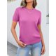 thumbnail image 2 of Jersey ANRABESS para mujer, mezcla de lana, cuello redondo y manga corta, 2 of 7