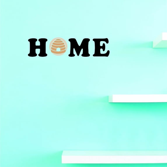 Custom Decals Home Beehive Wall Art Size: 10 X 36 Inches Color: Multi