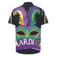 thumbnail image 4 of Aloohaidyvio Mens Mardi Gras Shirts Men's Beads Mardi Gras Hawaiian Shirt - Mardi Gras Button Down Shirt 2025 Mardi Gras Clothing Clearance, 4 of 5