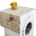 thumbnail image 1 of mmirethe Polyester Dust Water Cover - Refrigerator With Ease Machine Washable Machine Cover yellow checkerboard 30*90cm 1 JIS letters,1 30*90cm, 1 of 6