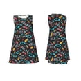 thumbnail image 7 of Naloa Golf Accessories Print Women's Summer Spring Casual Beach Sundress,Vacation Sleeveless Tank Crewneck Loose Dresses, 7 of 7