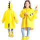 thumbnail image 1 of Capa de lluvia unisex para niños, capa de lluvia de dinosaurio amarillo, chaqueta impermeable para niños y niñas con capucha y visera, impermeable, ligera y transpirable, adecuada para la escuela, se, 1 of 5