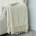 thumbnail image 4 of Home Soft Things Space Yarn Throw - String/Ivory - 60" x 80" Jumbo, 4 of 7