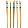 thumbnail image 1 of Ynlkorvg Tableware 5 Pairs Chopsticks Reusable Chopsticks Set Classic Natural Chopsticks Colorful Print Chopsticks, 1 of 6