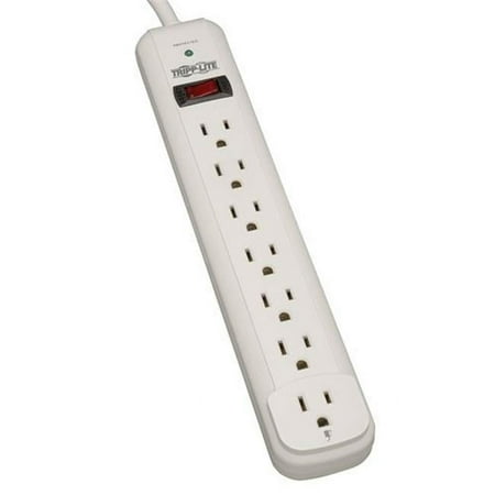 UPC: 0037332115904 | Tripp Lite Protect It! Surge Protector 7 Outlets 12 ft. Cord 1080 Joules Light Gray (TLP712)