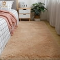 thumbnail image 5 of Solid Color Silk Wool Bedside Blanket for Girls Ins Bedroom Plush Carpet Silicone Non Slip Bottom Living Room Carpet  Cute Rug (rose,50x 80cm), 5 of 6