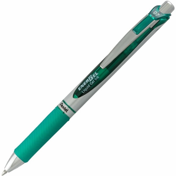 Pentel EnerGel RTX Retractable Gel Pen, Medium Point, 0.7 mm, Green Ink