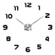 thumbnail image 3 of Reloj de Pared Zulema Superficie de Espejo Acrílico 3D Negro Decorativo de Cuarzo, 3 of 8