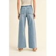 thumbnail image 2 of Miou Muse - High Rise Raw Hem Crop Wide Leg Pant - (29" Inseam) - MMP623, 2 of 11