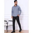 thumbnail image 2 of DARING DIVA Men's Point Collar Button Long Sleeve Business Shirts L Gray, 2 of 7