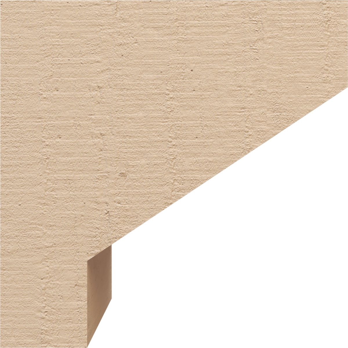 8"W x 8"D x 8"H Wide Clemmons Rough Cedar Woodgrain TimberThane Corbel, Primed Tan